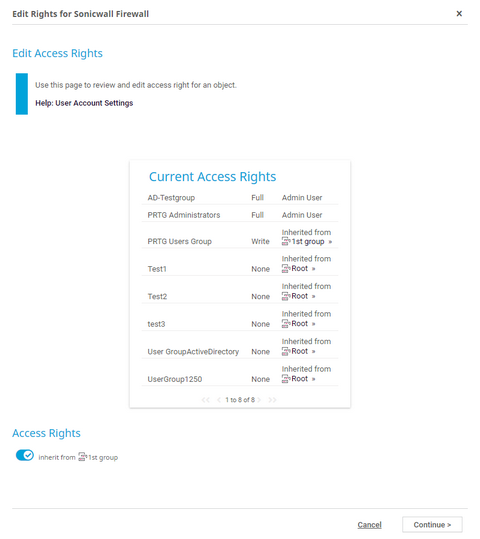 Different Access Rights Depending on User Groups Different Access Rights Depending on User Groups