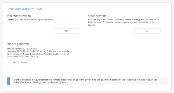 PRTG Probe Administrative Tools PRTG Probe Administrative Tools
