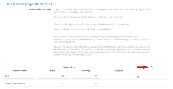 The Business Process Sensor Configuration Clipboard The Business Process Sensor Configuration Clipboard