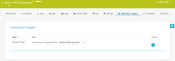 Adding a Change Trigger Notification Adding a Change Trigger Notification