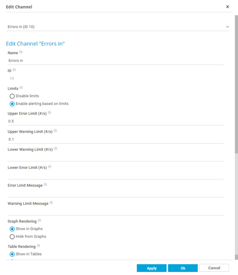 Setting Channel Limits with Delta Values Setting Channel Limits with Delta Values