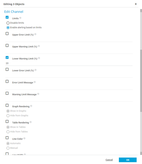 Setting Channel Limits with Multi-Edit Setting Channel Limits with Multi-Edit