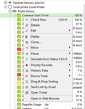 Context Menu of a Device in the Enterprise Console Context Menu of a Device in the Enterprise Console