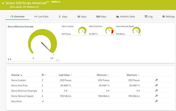 EXE/Script Advanced Sensor