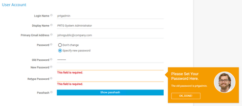 ...to Change the Default Password ...to Change the Default Password