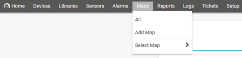 PRTG Main Menu: Maps PRTG Main Menu: Maps