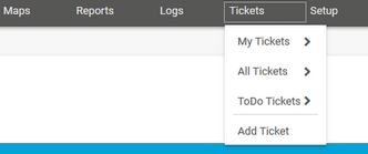 PRTG Main Menu: Tickets PRTG Main Menu: Tickets