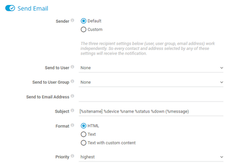 Creating an Email Notification