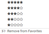 Context Menu: Priority/Favorites (Remove) Context Menu: Priority/Favorites (Remove)