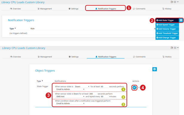 Example: Setting Notifications for Libraries Example: Setting Notifications for Libraries