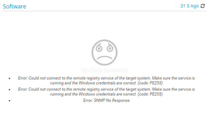No Data Available: Check the Preconditions