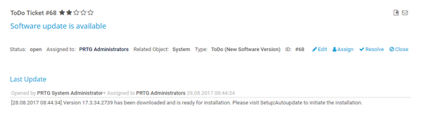 An Open ToDo Ticket with Instructions