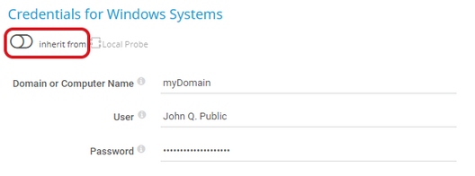 Credentials for Windows Systems Credentials for Windows Systems